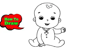 How To Draw A Baby Boy | Easy Way To Draw Ababy