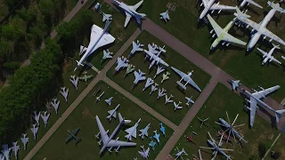 Музей ВВС в Монино с высоты птичьего полёта