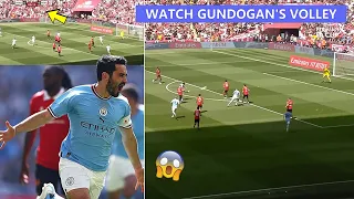 😱Gundogan Fastest Volley Goal in 13 Seconds vs Man United in FA Cup Final!