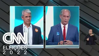 Ciro Gomes (PDT) pergunta para Felipe D'Avila (Novo) sobre corrupção e PIB | CNN BRASIL