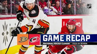 Ducks @ Hurricanes 1/11 | NHL Highlights 2024