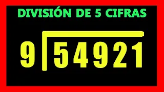 ✅👉 Divisiones de 5 cifras adentro y 1 afuera