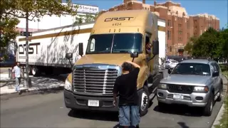 CRST Driver Gets Hung Up In Harlem