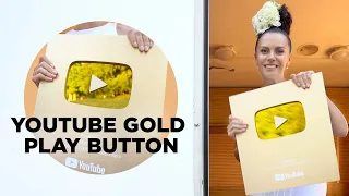 MY YOUTUBE GOLD PLAY BUTTON ✩ NKBLOG ✩