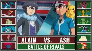 Ash vs. Alain (Pokémon Sun/Moon) - Battle of Rivals
