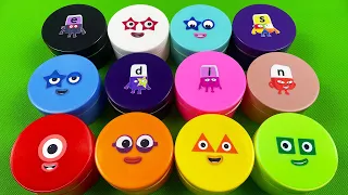 Numberblocks & Alphablocks - Looking For All Slime With Clay Coloring! ASMR