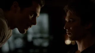 Enzo Ties Up Damon, Damon Feeds On Enzo - The Vampire Diaries 5x14 Scene