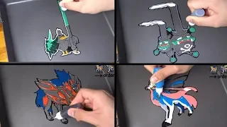 pokemon sword shield Pancake Art - starting, legendary, new forms pokemon