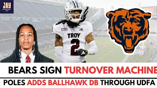 Bears ADD TURNOVER MACHINE in Reddy Steward out of Troy from UDFA