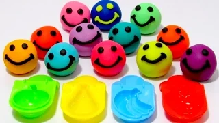 Учим цвета на английском языке со смайликами из пластилина Play-Doh.