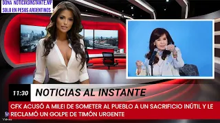 CFK ACUSÓ A MILEI DE SOMETER AL PUEBLO A UN SACRIFICIO INÚTIL Y LE RECLAMÓ UN GOLPE DE TIMÓN URGENTE