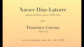 Xavier Díaz-Latorre plays Guerau in Baarn (NL)