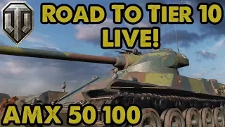 WoT - 9 KILLS - AMX 50 100 - Road to Tier 10 PS4