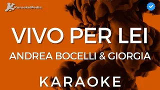 Andrea Bocelli e Giorgia - Vivo per lei (Karaoke) (Italiano) [Strumentale con cori]
