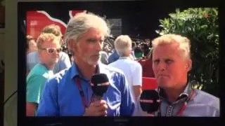 Damon hill swears at Spa