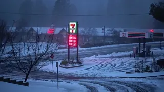 first snow in crestline