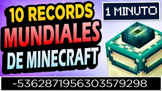 ✅ 10 Records Mundiales de Minecraft #1