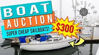 BOAT AUCTION 2023: Where to buy a SUPER CHEAP sailboat!