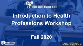 Introduction to Health Professions Workshop