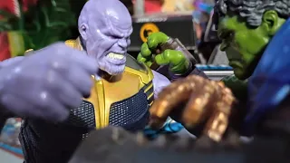 Thanos vs hulk Stop motion fight scene