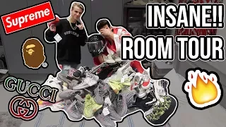 THE UK'S BIGGEST HYPEBEAST ROOM TOUR COLLECTION!! (INSANE)