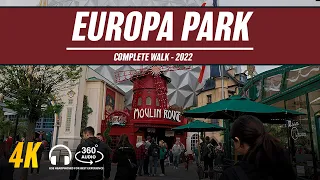 Europa Park vlog - full walktrough  in 4k with ASMR 360 Soundscape. - all rollercoasters.