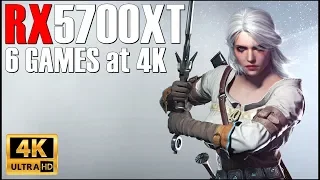 RX 5700 XT + RYZEN 5 3600 | 6 GAMES at 4K