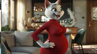 Pregnant Cat Story #cat #cute #ai