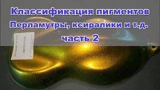 Эффектные краски  Классификация пигментов часть 2