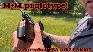 M+M prototype ammo test and Sureshot USA MK2.1 on AK103