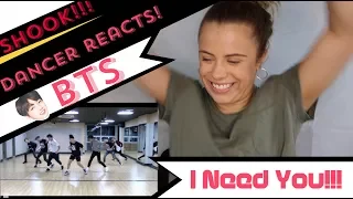 방탄소년단 'I NEED U' Dance Practice - DANCER REACTS!