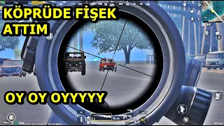 KÖPRÜDE FİŞEK ATTIM GÖREN HERKES GELDİ ! ONE MAN SQUAD PUBG MOBİLE