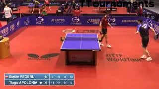 Tiago Apolonia Vs Stefan Fegerl: Round of 32: German Open 2014