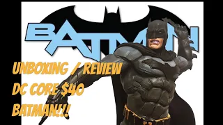 Unboxing / Review of DC Collectibles DC Core Batman Rebirth PVC Figure!! $40 Batman!!