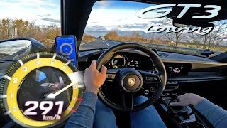 9000RPM Porsche 992 GT3 with 6-SPEED MANUAL is AUTOBAHN HEAVEN!