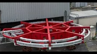Muon g-2 - Moving the worl'd largest electromagnetic ring