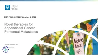 MeetUp 2022: Dr. Mustafa Raoof and Novel Therapies for Appendiceal Cancer Peritonial Metastases