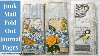 JUNK MAIL ENVELOPE ~ MADE INTO FLIP OUT JOURNAL PAGES ~ #esmakeitmonday