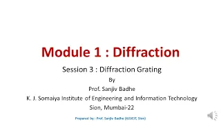 Diffraction Session 3 (Diffraction Grating) noise reduced