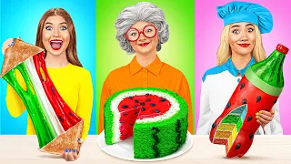 Me vs Grandma Cooking Challenge | Delicious Recipes by Jelly DO Challenge