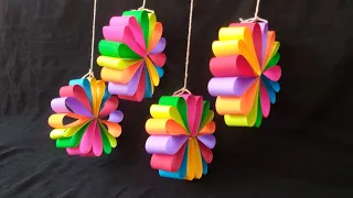 Wall Hanging Decoration Using  Craft Paper @ArtandcraftbyPranju