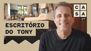 Tony Bellotto mostra suíte com home office, livros e instrumentos em sua casa no Rio | Lar