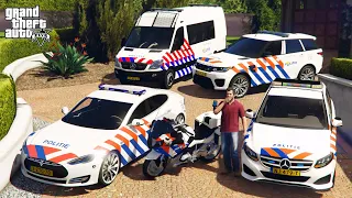 GTA 5 - Stealing Dutch Police Department Vehicles with Michael | (Real Life Cars) #112