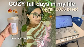 A FEW FALL DAYS IN MY LIFE 2023 *starbucks, school, etc.* (ft. dossier)