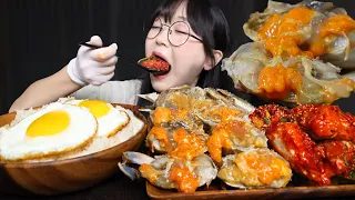 RAW MARINATED CRAB🦀MUKBANG ASMR