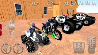 Offroad Outlaws Police Car, Quad Bike, Motocross dirt bike Extreme Off-Road  Android Ios Gameplay #1
