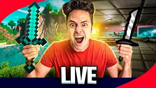 ENALDINHO AO VIVO JOGANDO MINECREFT vs AMONG US COM OS INSCRITOS!