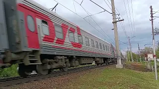 ЭП1М-655 с фирменным поездом Кисловодск-Адлер