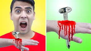 6 FUNNY EPIC PRANKS | CRAZY RED VS BLUE PRANK FOR FRIENDS BY CRAFTY HACKS PLUS