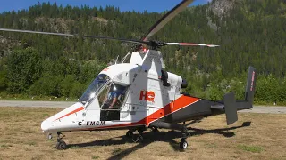 Kaman K-Max Helicopter Engine Startup and Takeoff